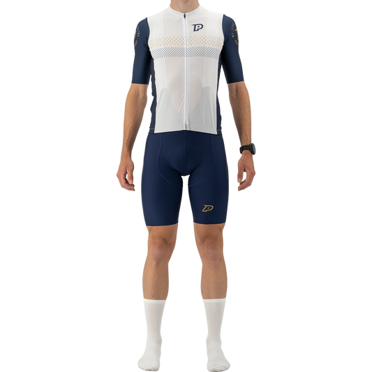 PROBIKESHOP Trikot Kurzarm Marine/Weiß