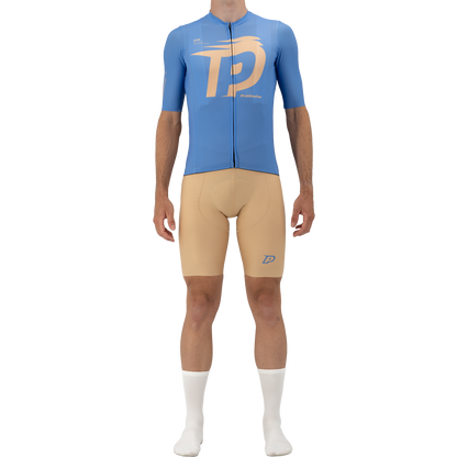 Trikot PROBIKESHOP By CHEF DE FILE Kurzarm Blau/Lila