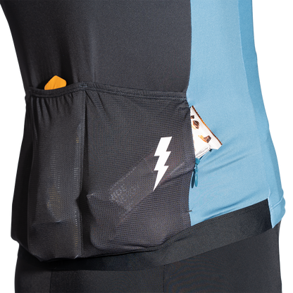 Kurzarmtrikot USWE GRUS GRAVEL Blau
