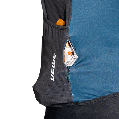 Kurzarmtrikot USWE SKARP GRAVEL Blau