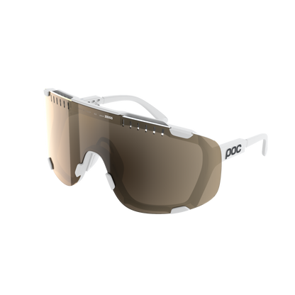 POC DEVOUR+ Brille Weiß Clarity Trail Partly Sunny Silver Glas