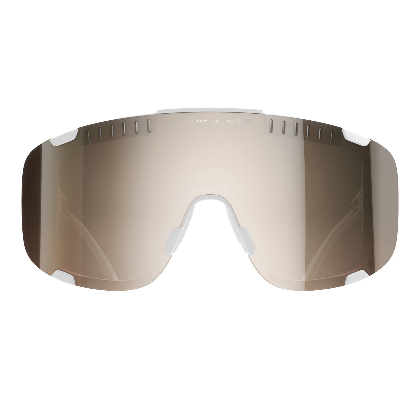 Brille POC DEVOUR + Weiss Glas Clarity Trail Partly Sunny Silver
