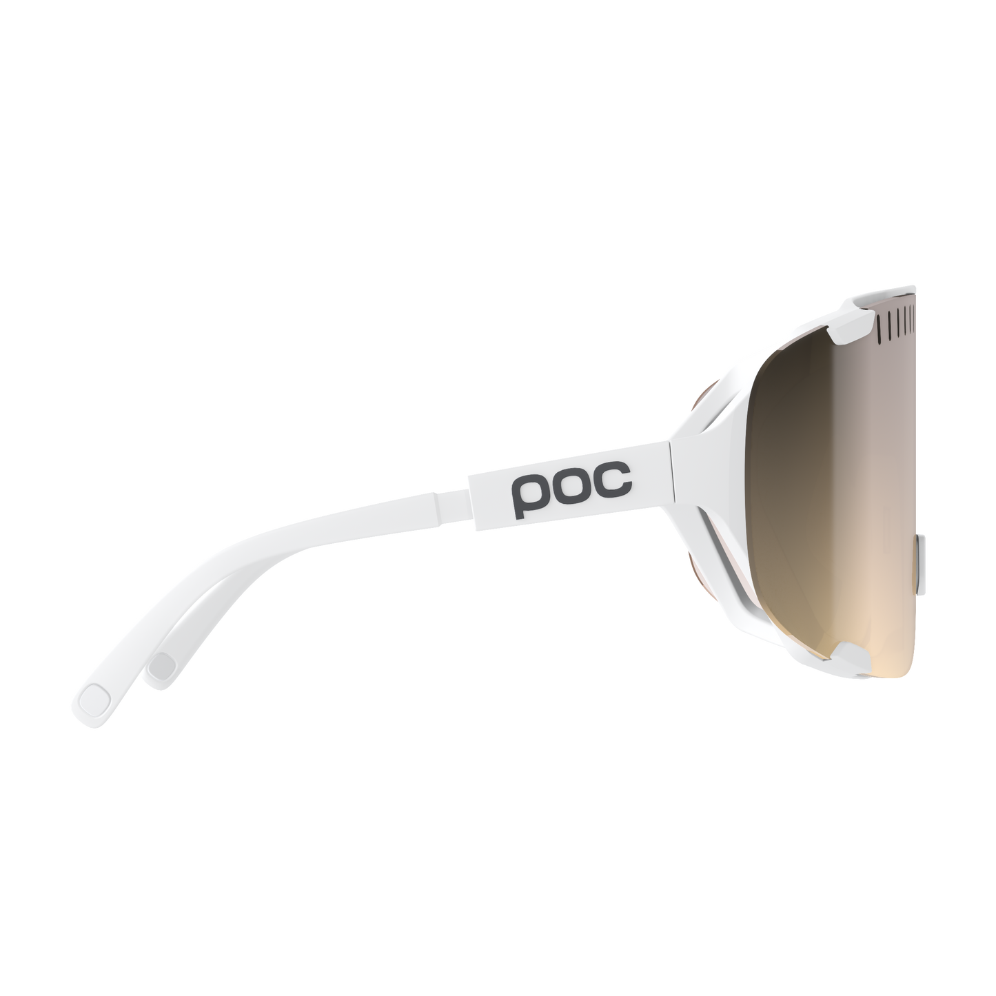 Brille POC DEVOUR + Weiss Glas Clarity Trail Partly Sunny Silver