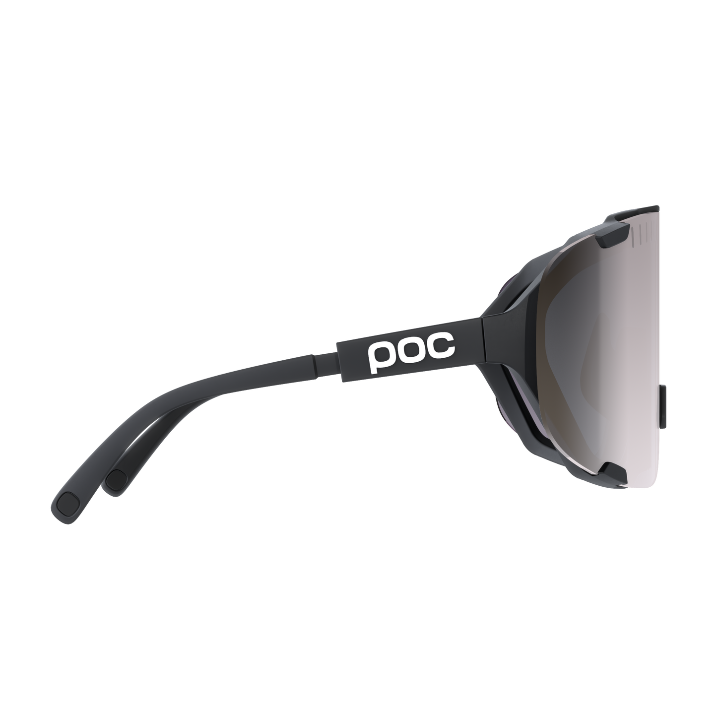 Brille POC DEVOUR + Schwarz Glas Clarity Road Sunny Silver