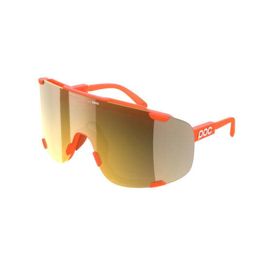 POC DEVOUR WF + Brille Orange Fluo Translucent/Clarity Road/Partly Sunny Gold