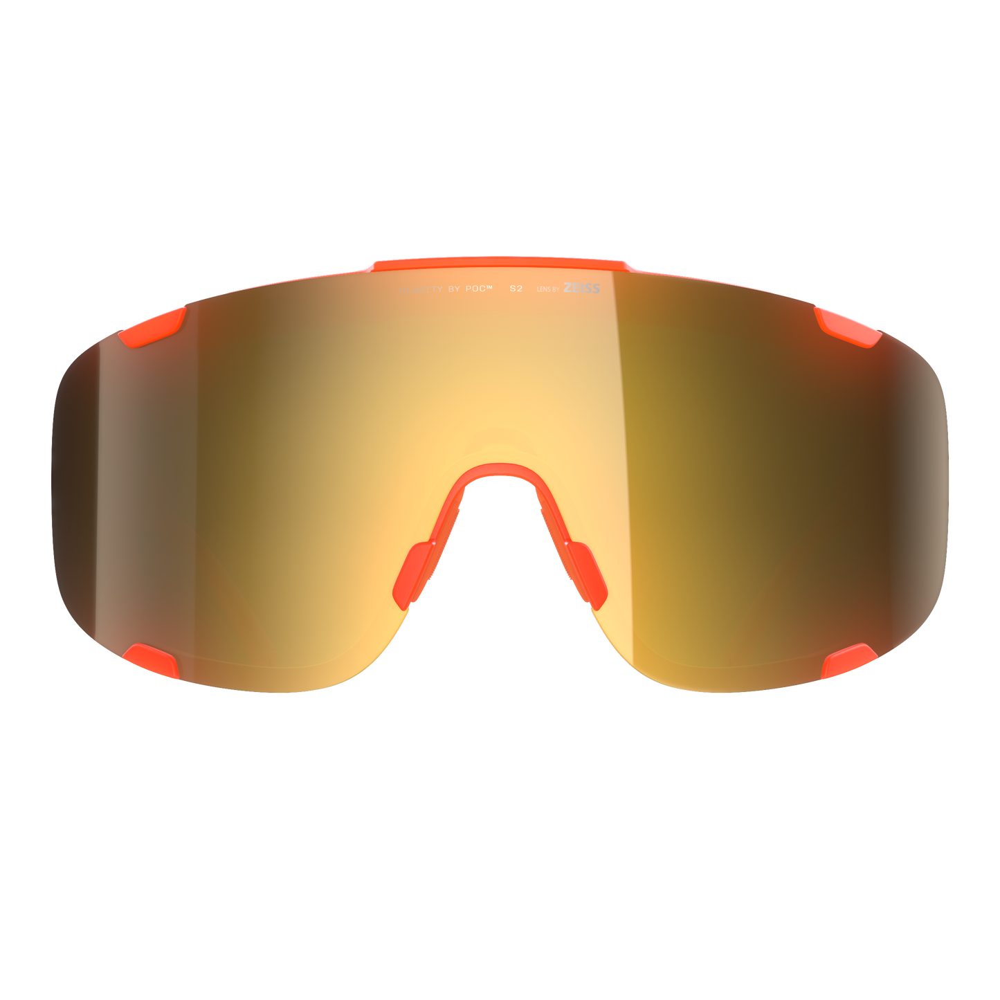 POC DEVOUR WF + Brille Orange Fluo Translucent/Clarity Road/Partly Sunny Gold