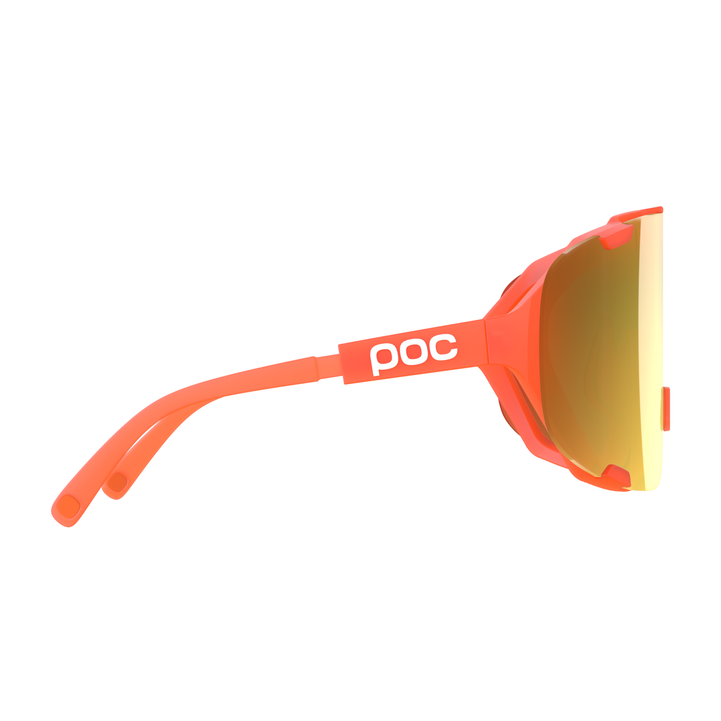 POC DEVOUR WF + Brille Orange Fluo Translucent/Clarity Road/Partly Sunny Gold