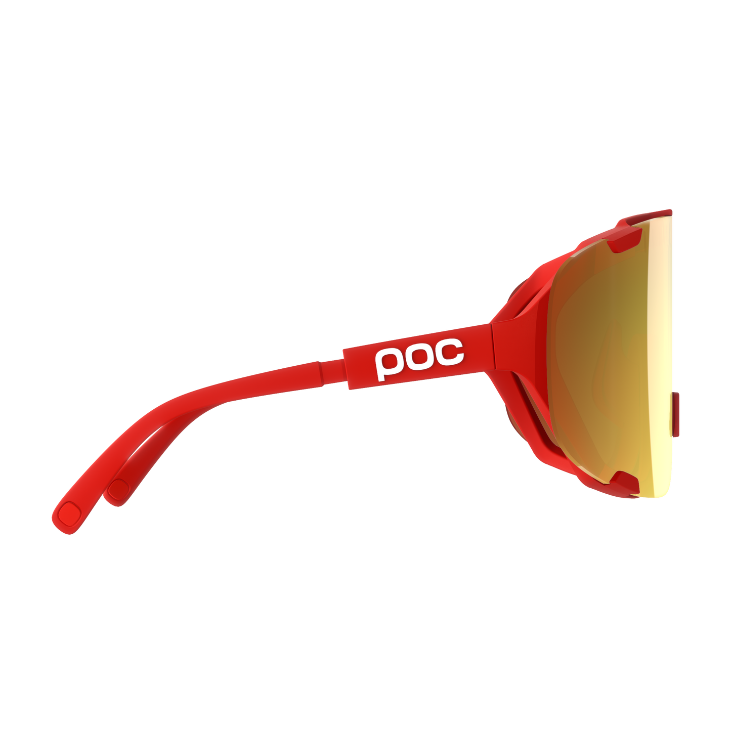 POC DEVOUR WF + Brille Rot/Clarity Road/Partly Sunny Gold