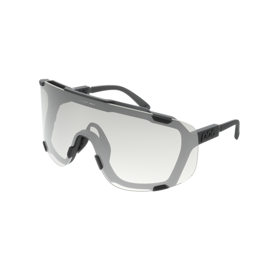 POC DEVOUR WF Photochromatische Brille Schwarz Transluzent/Clarity Photochromatisch/Austauschbar Grau