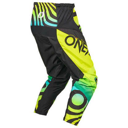 O'NEAL ELEMENT NOVA Junior-Motocrosshose, neongelb – Rückansicht