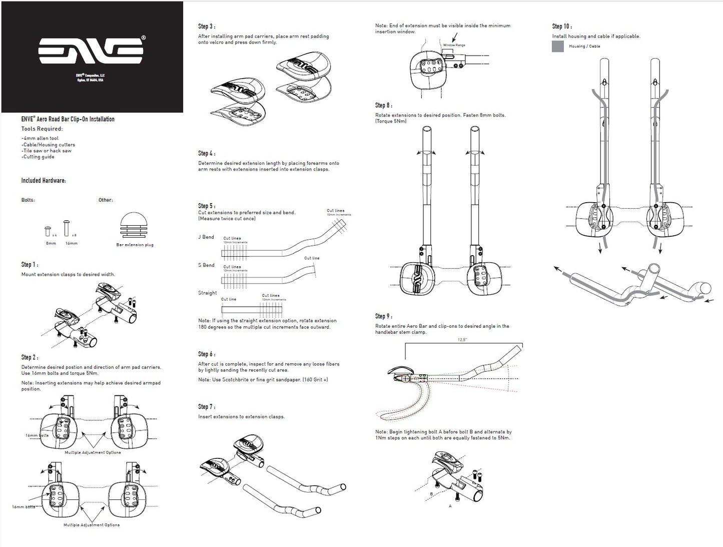 ENVE SES Aero Clip On Verlängerungskabel