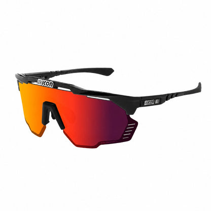 Brille SCICON AEROSHADE KUNKEN Schwarz Multimirror Rot