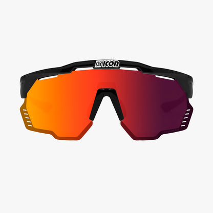 Brille SCICON AEROSHADE KUNKEN Schwarz Multimirror Rot