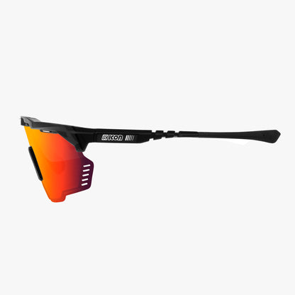 Brille SCICON AEROSHADE KUNKEN Schwarz Multimirror Rot