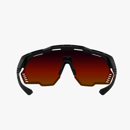 Brille SCICON AEROSHADE KUNKEN Schwarz Multimirror Rot