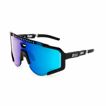 Brille SCICON AEROSCOPE Schwarz Multimirror Blau