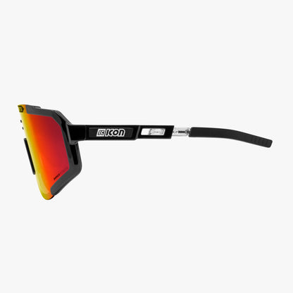 SCICON AEROSCOPE Brille in Schwarz mit roter Multimirror-Verspiegelung