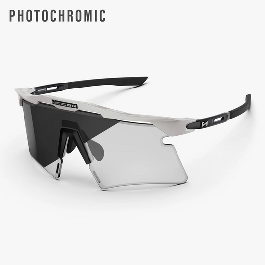 SCICON AEROSHADE 2.0 TITANIUM Brille Weiß Metal Photochromatische Gläser Grey