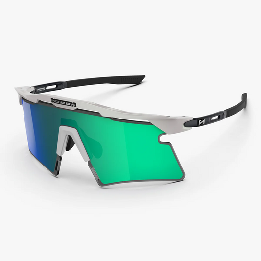 SCICON AEROSHADE 2.0 TITANIUM Brille Weiß Metal Glas Multimirror Blue Green + Pink