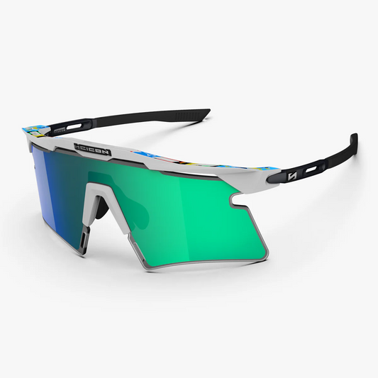 SCICON AEROSHADE 2.0 TITANIUM WC EUROPEAN CHAMPION Brille Multimirror Glas Blue Green + Pink