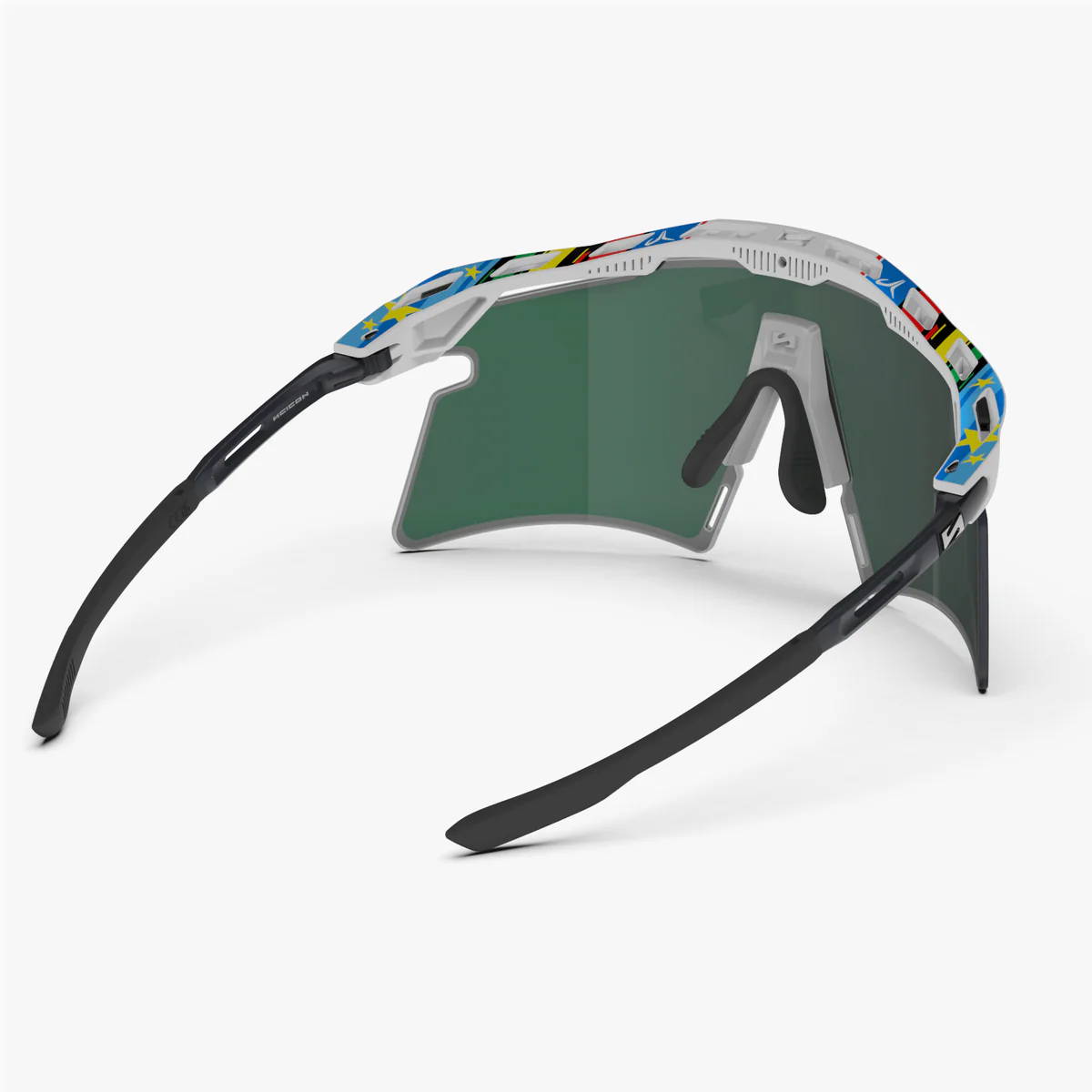 SCICON AEROSHADE 2.0 TITANIUM WC EUROPEAN CHAMPION Brille Multimirror Glas Blue Green + Pink