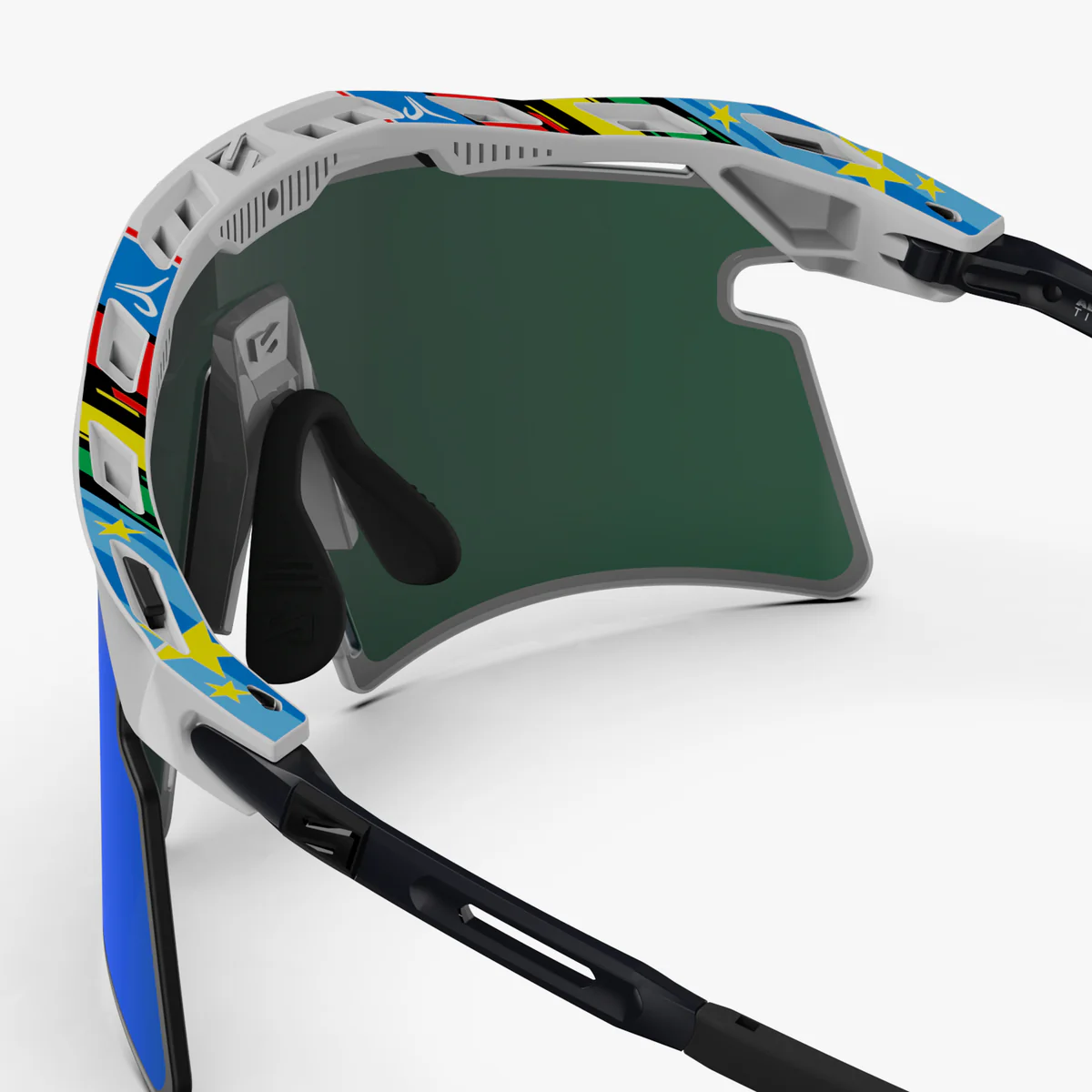 SCICON AEROSHADE 2.0 TITANIUM WC EUROPEAN CHAMPION Brille Multimirror Glas Blue Green + Pink