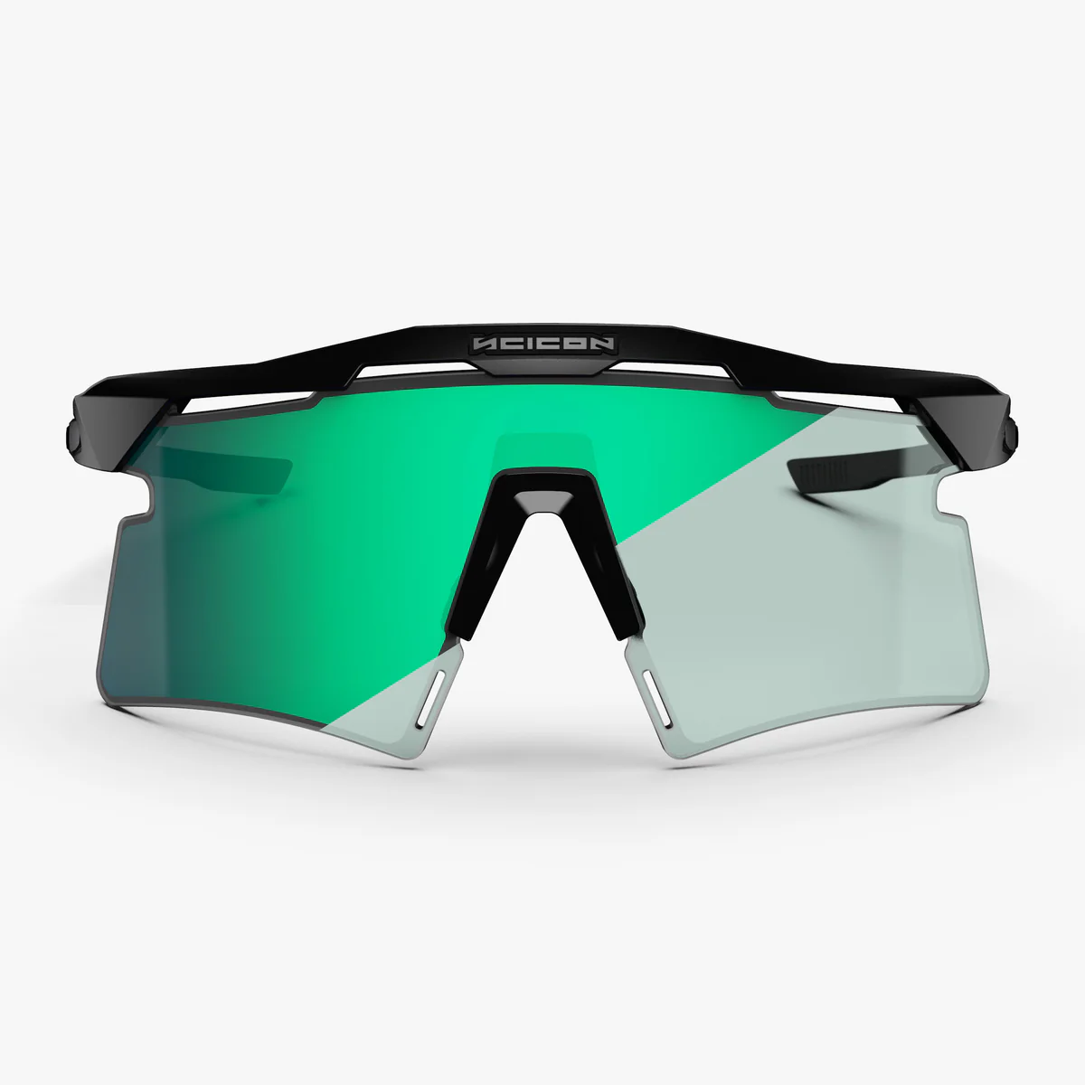 SCICON AEROSHADE 2.0 TITANIUM Brille Schwarz Matt Photochromatisches Glas Blue Green