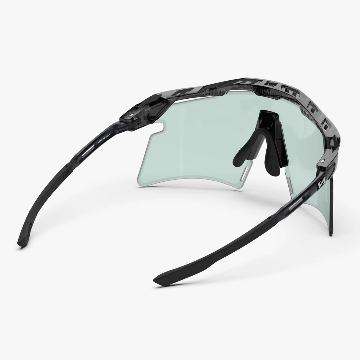 SCICON AEROSHADE 2.0 TITANIUM Brille Schwarz Crystal Gloss Photochromatisches Glas Blue Green