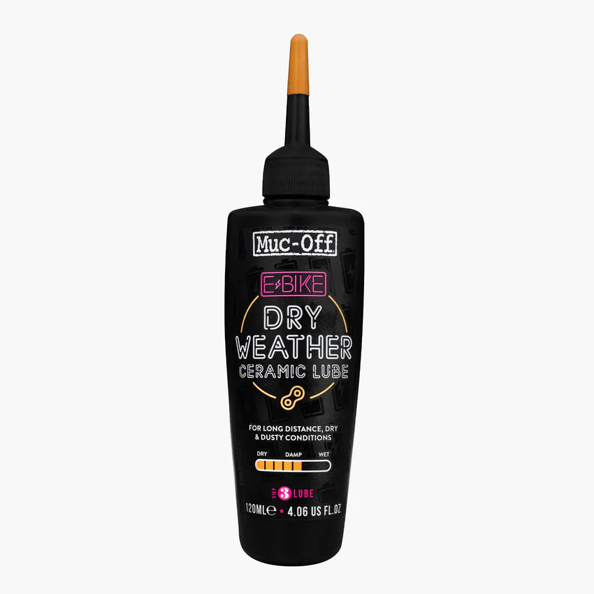 MUC-OFF E-BIKE DRY WEATHER Kettenschmiermittel für trockene Bedingungen (120 ml)