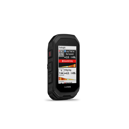 GARMIN EDGE MTB GPS-Fahrradcomputer — Dreiviertelansicht mit Forksight-Navigation