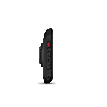 GARMIN EDGE MTB GPS-Fahrradcomputer — linke Seitenansicht mit Tasten