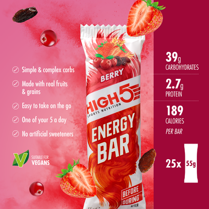 Energieriegel HIGH5 ENERGY BAR (55g) Rote Früchte