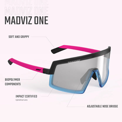 Brille LEATT MADVIZ ONE Transparent Violett Glas Iriz Fuschia