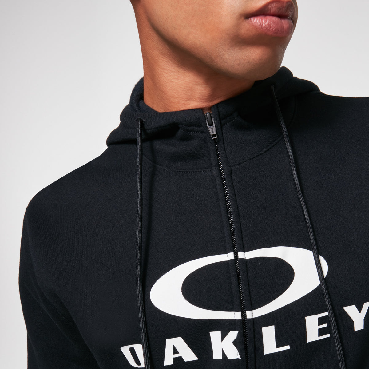 Kapuzenpullover OAKLEY BARK FZ HOODIE 2.0 Schwarz/Weiß