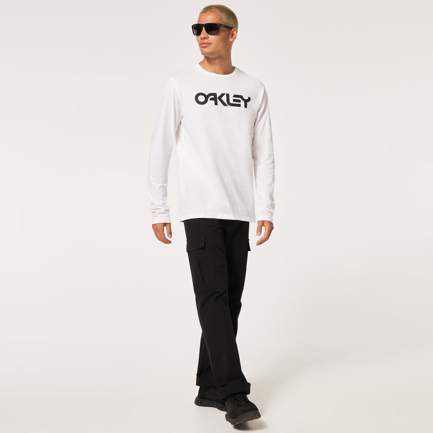 OAKLEY MARK II 2.0 Longsleeve T-Shirt Weiß/Schwarz