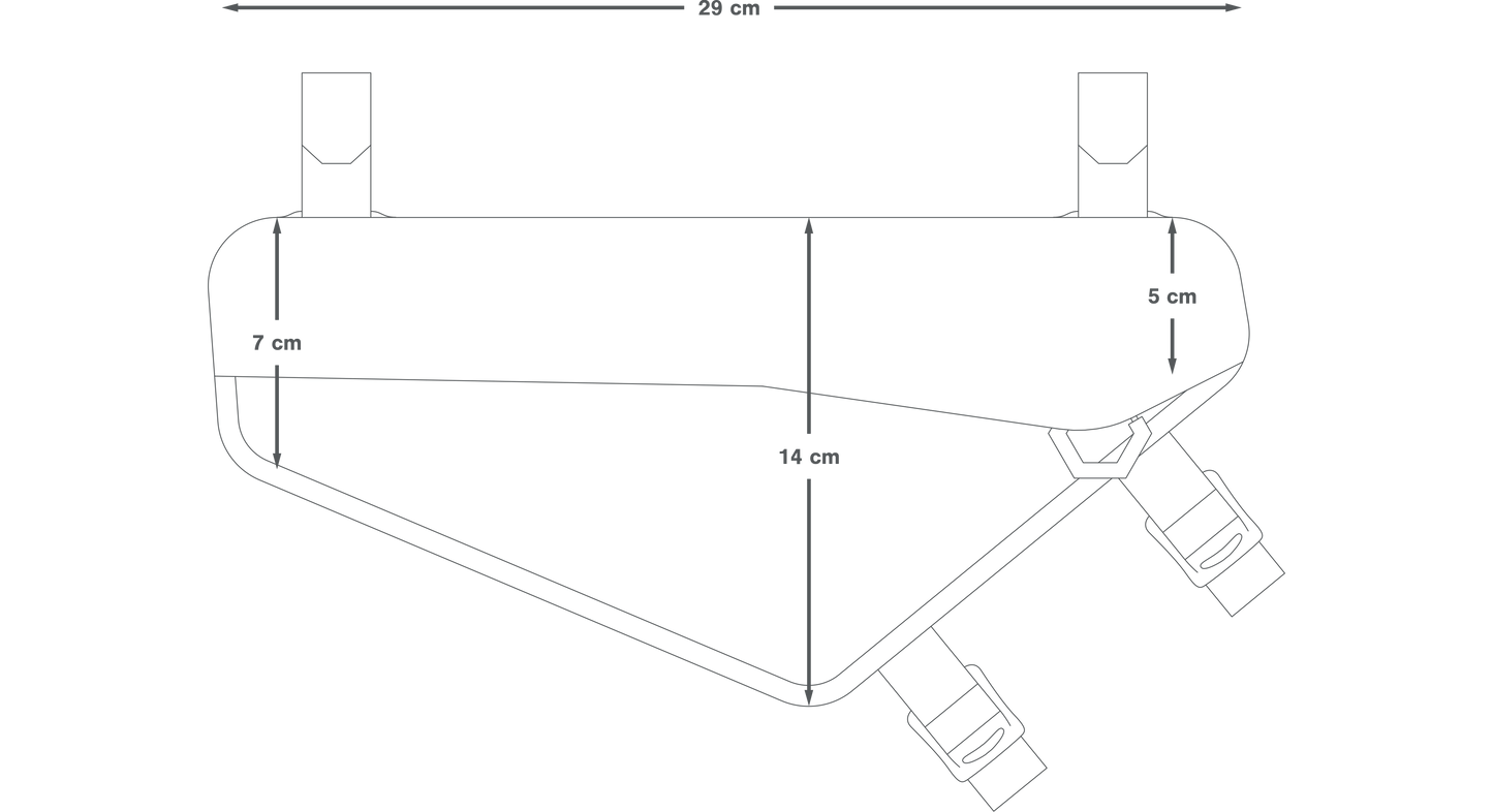 Rahmentasche APIDURA RACING FRAME PACK 2.4 L Schwarz