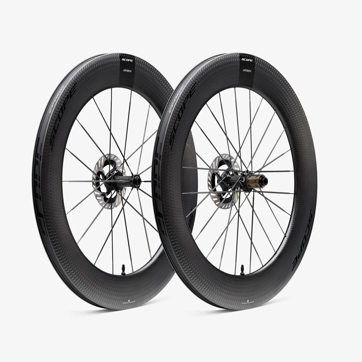 Laufradsatz SCOPE Artech 8.T Tubeless Ready (Centerlock) Schwarz