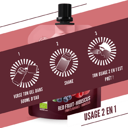 Energiegel BAOUW BIO Rote Früchte-Hibiskus (85g)