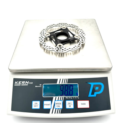 Schwimmend gelagerte HOPE Centerlock-Bremsscheibe Schwarz