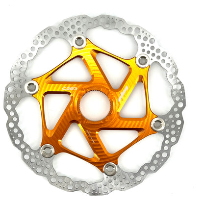 Schwimmend gelagerte HOPE Centerlock-Bremsscheibe Orange