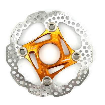Schwimmend gelagerte HOPE Centerlock-Bremsscheibe Orange