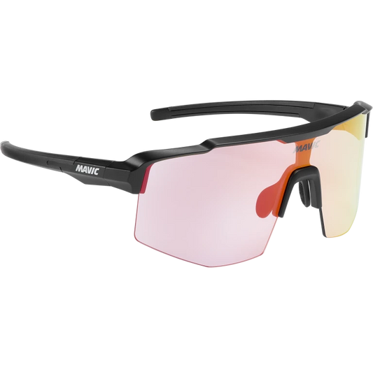 MAVIC MVS SHIELD Brille Schwarz Rotes Glas Photochromatisch
