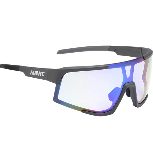 MAVIC MVS AEROFRAME Brille Anthrazit Blaues Glas Photochromatisch