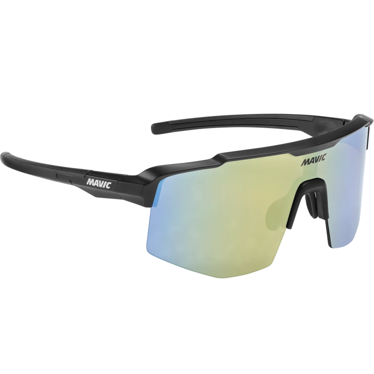 MAVIC MVS SHIELD Brille Schwarz Glas Gold/Blue