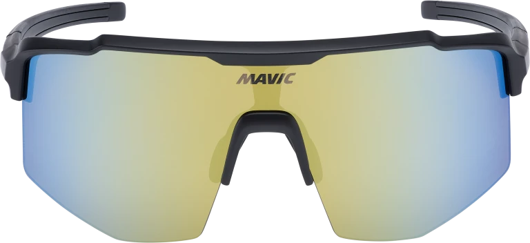 MAVIC MVS SHIELD Brille Schwarz Glas Gold/Blue