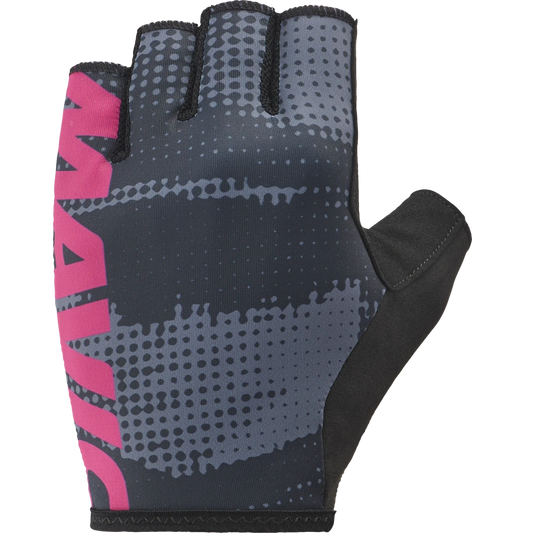 Handschuhe Kurz MAVIC ESSENTIAL PADDED GRAPHIC Grau/Pink