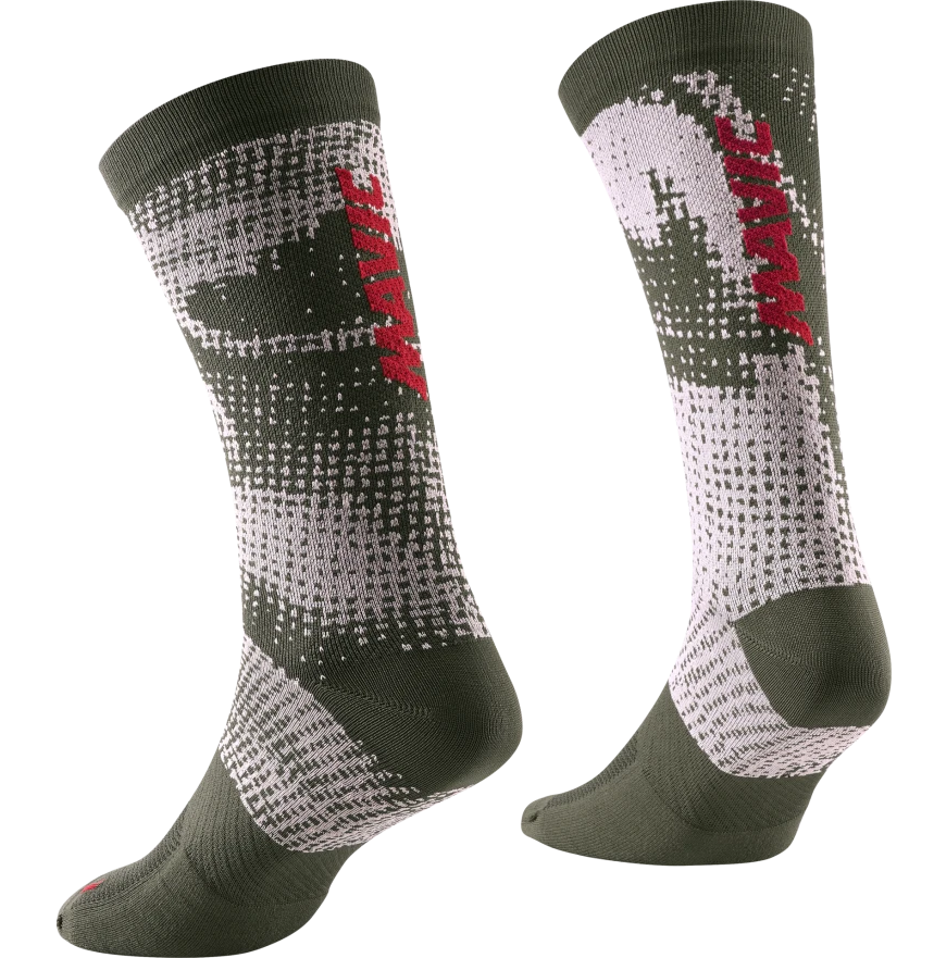 MAVIC ESSENTIAL GRAPHIC Socken Khaki/Pink