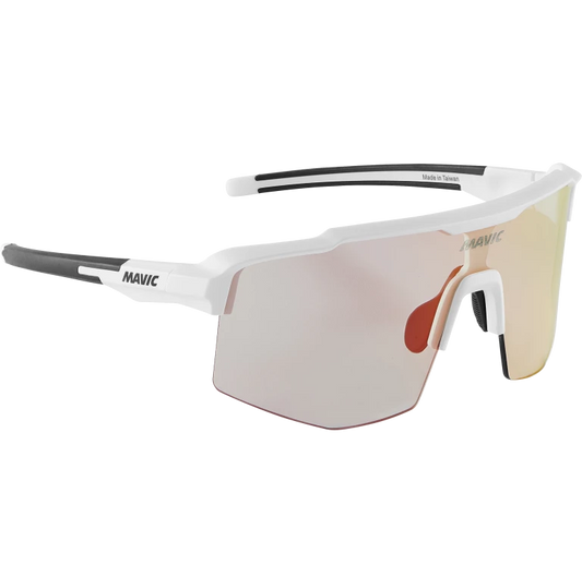 MAVIC MVS SHIELD Brille Weiß Rotes Glas Photochromatisch