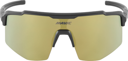Mavic MVS Shield Brille in Schwarz mit goldfarbenem Glas – Ansicht 3