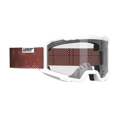 Maske LEATT VIZION 2.0 MTB Weiß Transparentes Glas